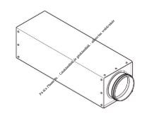 Vaillant Doboz alakú hangtompító (1000 mm/Φ150 mm) 0020180802