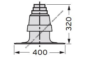 Saunier Duval Kürtőfedél Ø80 mm fekete 0020199422