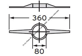 Saunier Duval Központosító Ø80 mm 0020199434