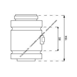 Saunier Duval Megbontható idom 100/60 mm 0020267684