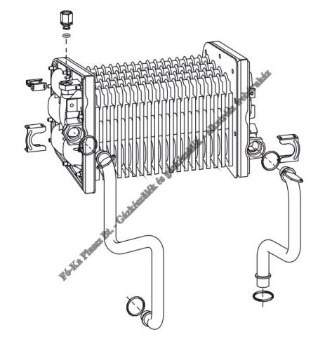 Ariston elsődleges hőcserélő 65102233